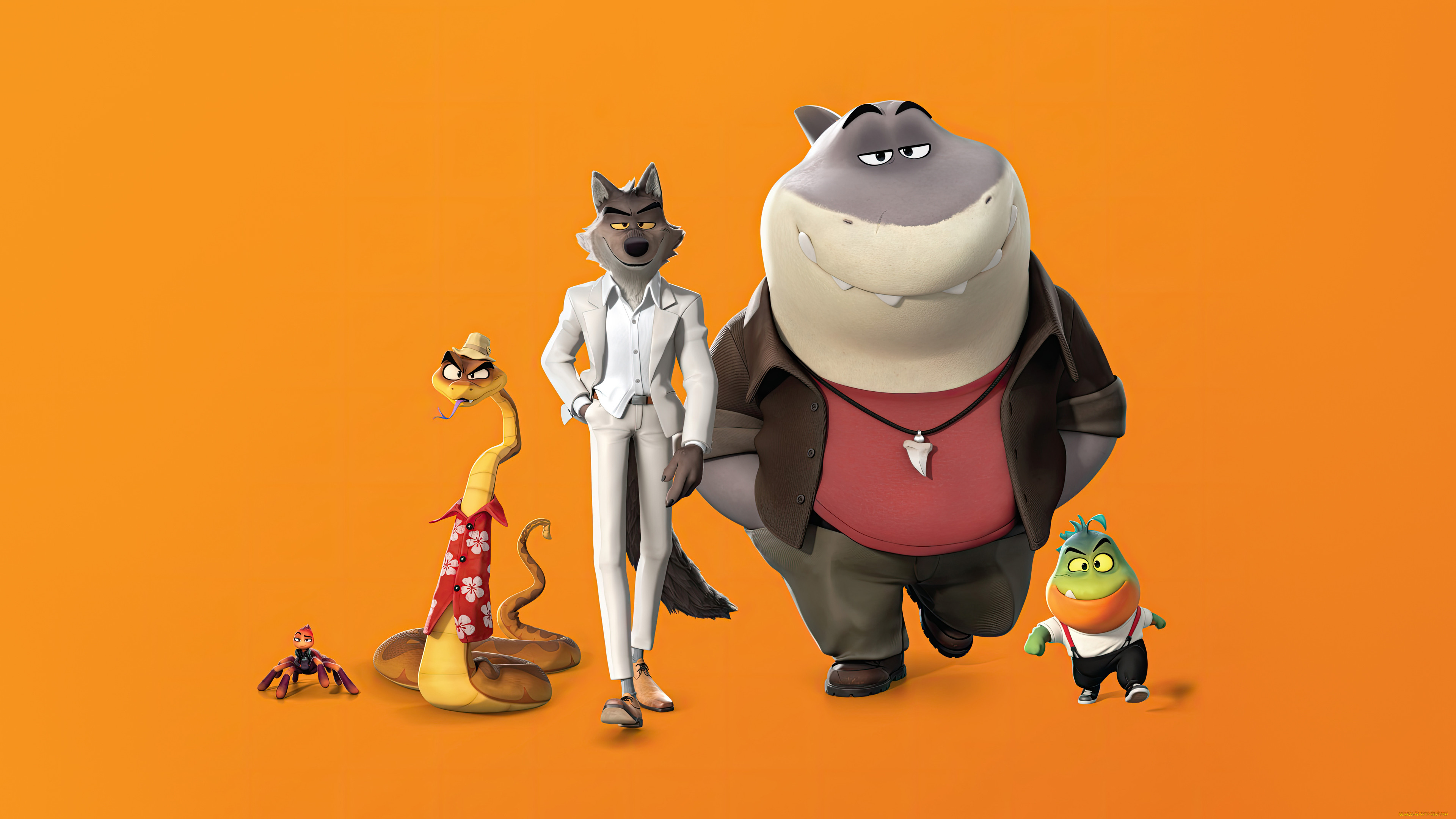 the bad guys ,  2022 , , the bad guys, , , animation, , , oe, marc, maron, snake, o, sam, rockwell, wolf, awkwafina, tarantula, anthony, ramos, piranha